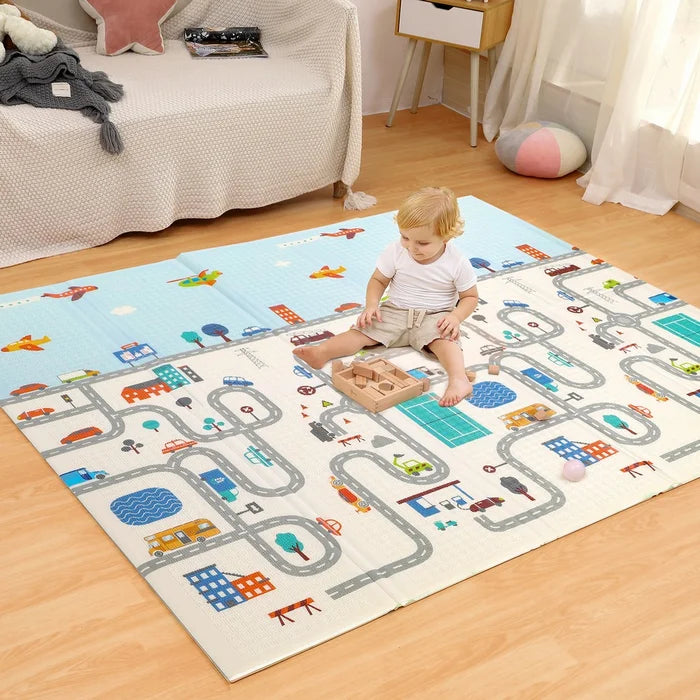 Baby Play Mat Anti-Slip Design 180cm L Bicycle Amaze Foam Playmat