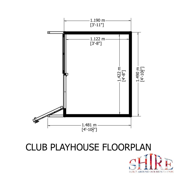 Outdoor Fun 142cm W x 149cm D Outdoor Solid + Manufactured Wood