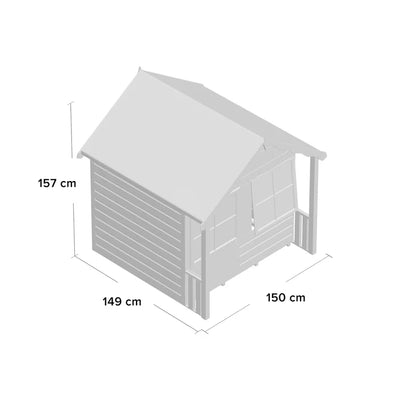 Outdoor Fun 149cm W x 149cm D Outdoor Solid + Manufactured Wood