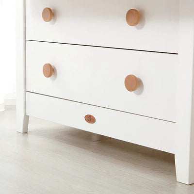 Nursery 3 Drawer Chest with Changing Tray Bundle - Barley White and Almond