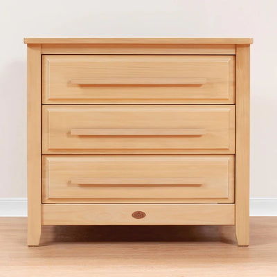 Stylish 3 Drawer Chest Smart Assembly - Barley White and Almond, Almond, Blueberry and Almond