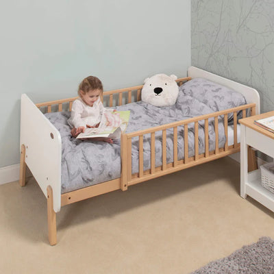 Kids Bedtime Modern Style Two- Tone Color Bedside Bed