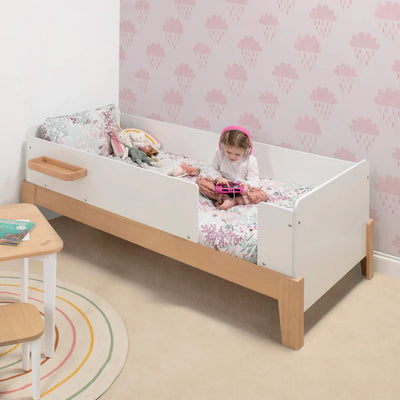 Kids Modern Guarded Single Bed -  Available in 3 colors