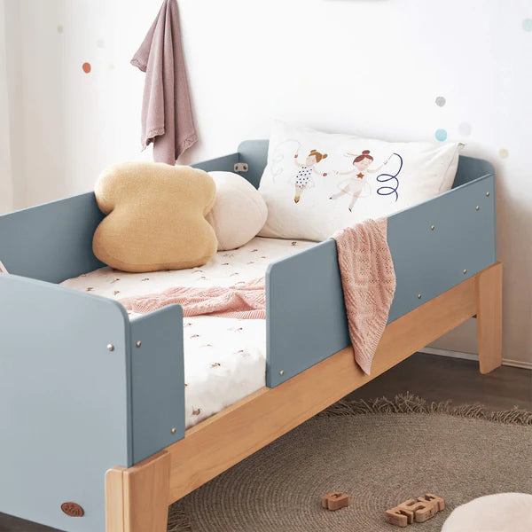 Kids Modern Guarded Single Bed -  Available in 3 colors