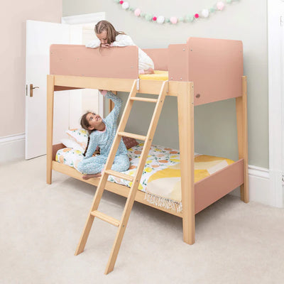 Kids Contemporary Modern Style Two-Tone Single Bunk Bed