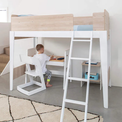 Kids Contemporary Single Bed Loft Style - Available in 4 color selections