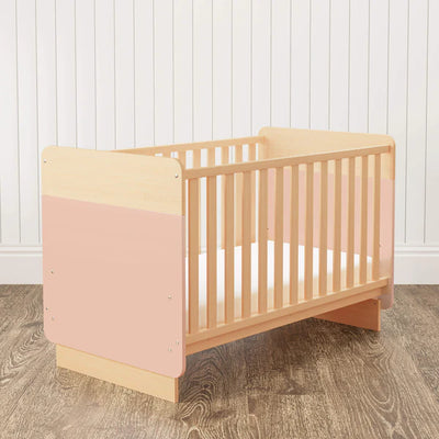 Stylish Boori Neat Cot Bed - Cherry/Almond or Blueberry/Almond