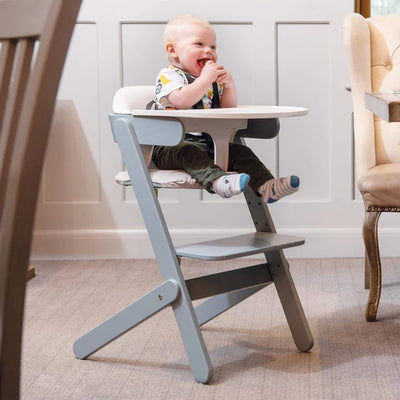 bbbbbbbbbbbbbbBaby Contemporary Highchair Neat Highchair with Backrest & Food Tray - Blueberry