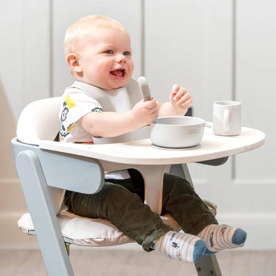 bbbbbbbbbbbbbbBaby Contemporary Highchair Neat Highchair with Backrest & Food Tray - Blueberry