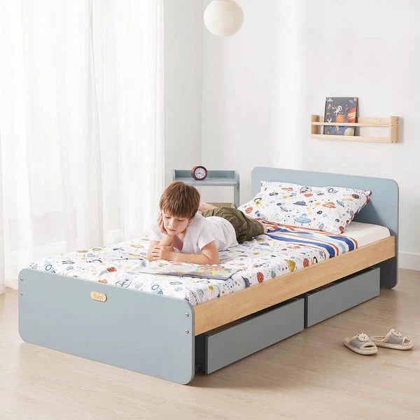 Modern Baby Neat Single Bed with Under Bed Drawers Bundle