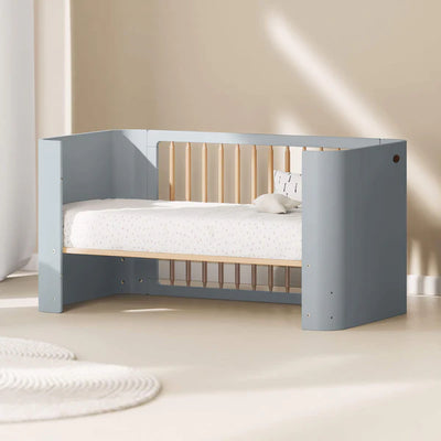 Contemporary Style Baby Cot Bed -  Barley White and Beech, Blueberry and Beech,Cherry and Beech