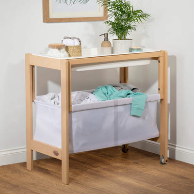 Modern Crib Tidy Bedside Crib - Almond