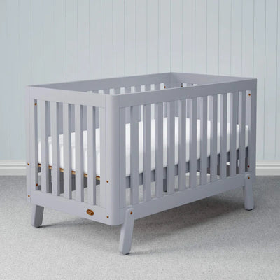 Premium Convertiable Baby Turin Modern Style Cot Bed - Pebble