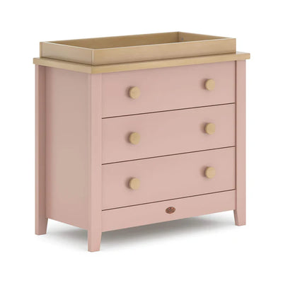 Nursery 3 Drawer Chest with Changing Tray Bundle - Cherry and Almond