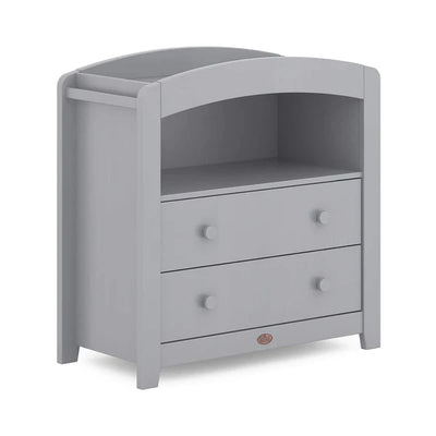 Change Table Curved 2 Drawer Chest - Barley White, Pebble