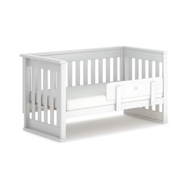 Stylish Barley White Baby Cot - Convertible Plus Cot Bed