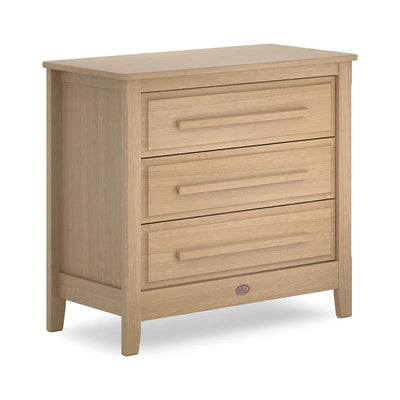 Stylish 3 Drawer Chest Smart Assembly - Barley White and Almond, Almond, Blueberry and Almond