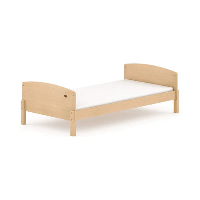 Contemporary Matilda Single Floor Bed - Barley White, Almond