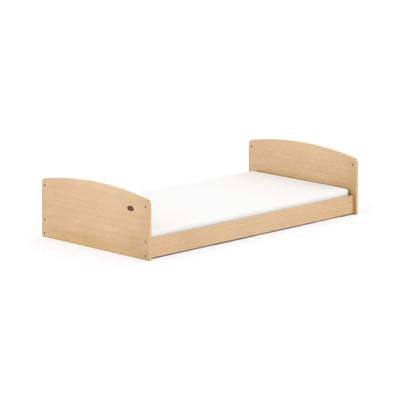 Contemporary Matilda Single Floor Bed - Barley White, Almond