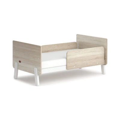 Modern Style Baby Cot Bed -  Barley White and Oak