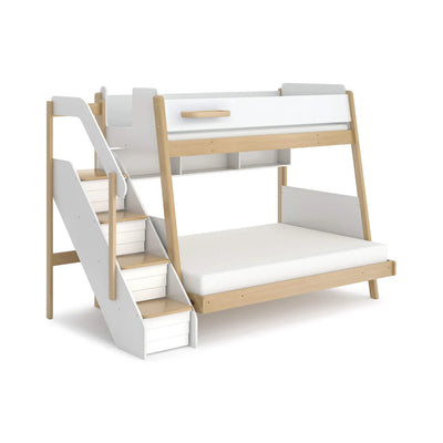 Kids Deluxe Bedtime Maxi Bunk Bed with Storage Staircase Available in 4 color combinations