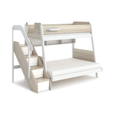 Kids Deluxe Bedtime Maxi Bunk Bed with Storage Staircase Available in 4 color combinations