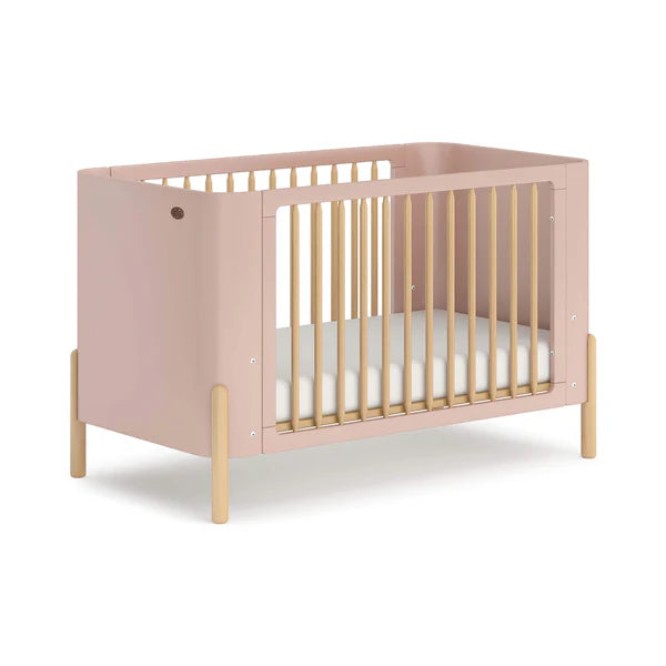 Contemporary Style Baby Cot Bed -  Barley White and Beech, Blueberry and Beech,Cherry and Beech