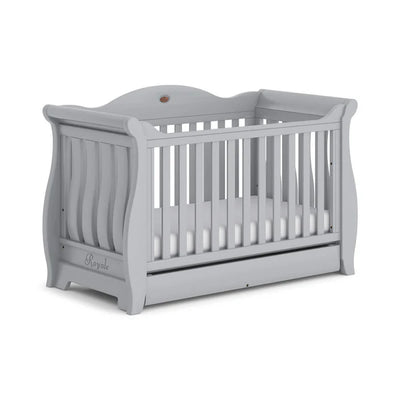 Sleigh Royale Modern Style Cot Bed - Barley White