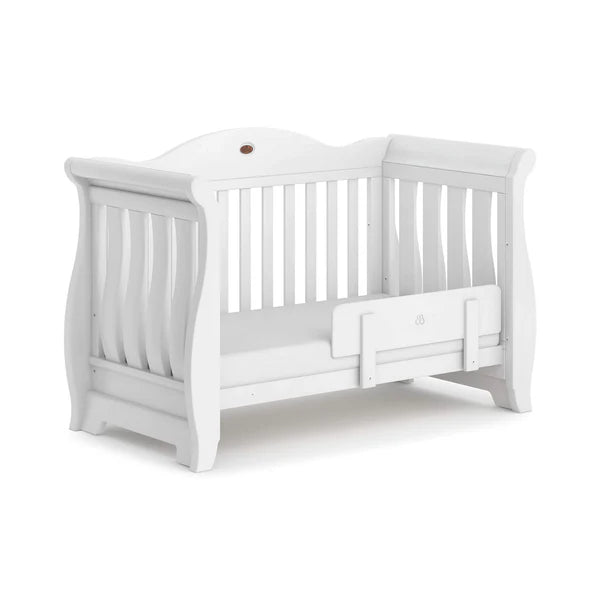 Sleigh Royale Modern Style Cot Bed - Barley White