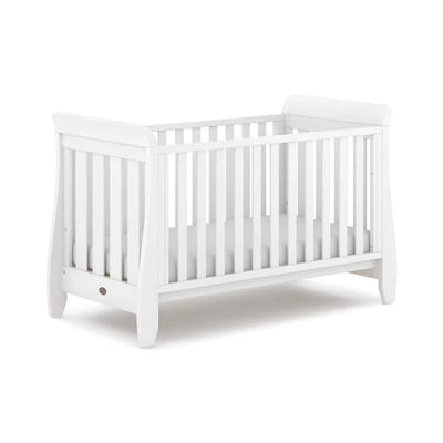 Sleek and Sophisticated Sleigh Urbane  Cot Bed - Barley White