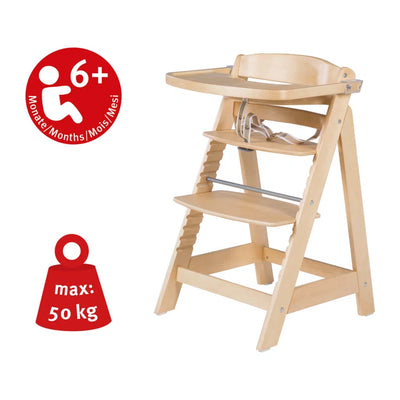 Sit Up High Chair for Babies and Toddlers - Cream