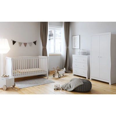 Modern Baby Sleigh Changing Unit - White