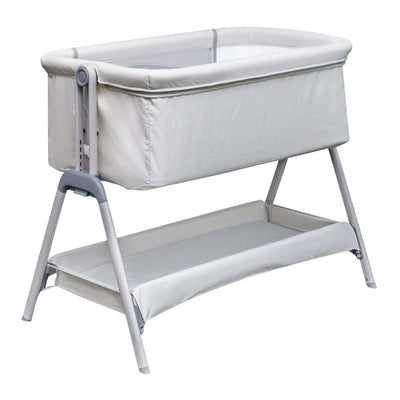 Snoozie Folding Travel Cot with Mattress - dark Grey