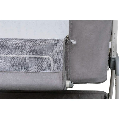 Snoozie Folding Travel Cot with Mattress - dark Grey