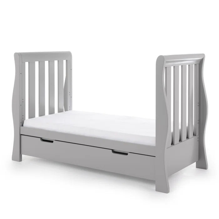 Nursery Furniture Set 4-Piece Obaby Stamford Luxe Cot Bed - Warm Grey