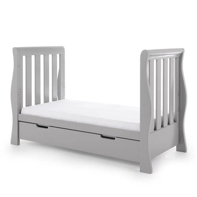 Nursery Furniture Set 4-Piece Obaby Stamford Luxe Cot Bed - Warm Grey