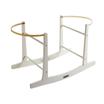 Standard Rocking Moses Basket Stand by Clair De Lune- Natural/White