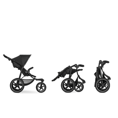 Stroller Baby Pram Hauck Runner 2 Off Roader- Black