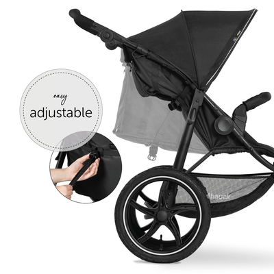 Stroller Baby Pram Hauck Runner 2 Off Roader- Black