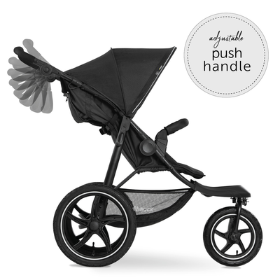 Stroller Baby Pram Hauck Runner 2 Off Roader- Black