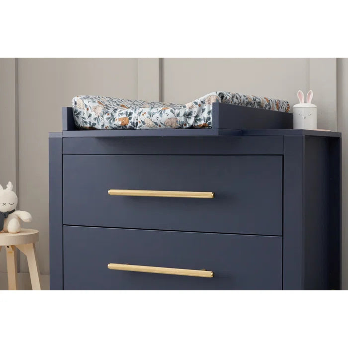 Sophisticated Modern Navy Blue Tivoli 2-Piece Nursery Furniture Set - Navy