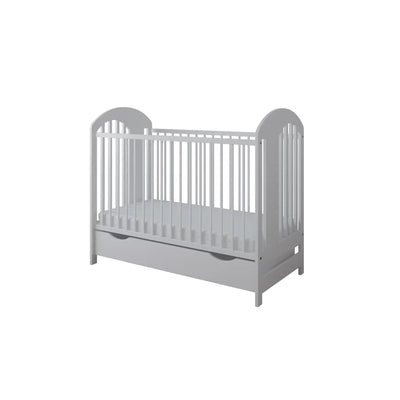 Adjustable Stylish Contemporary Cot with Mattress by Harriet Bee - White