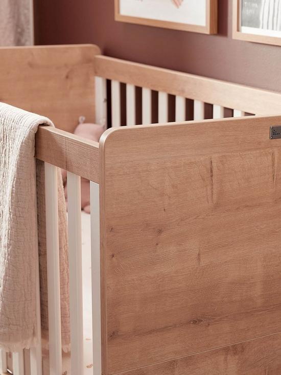 Beautiful Addition Westport Oak Convertible Cot Bed to Toddler Bed