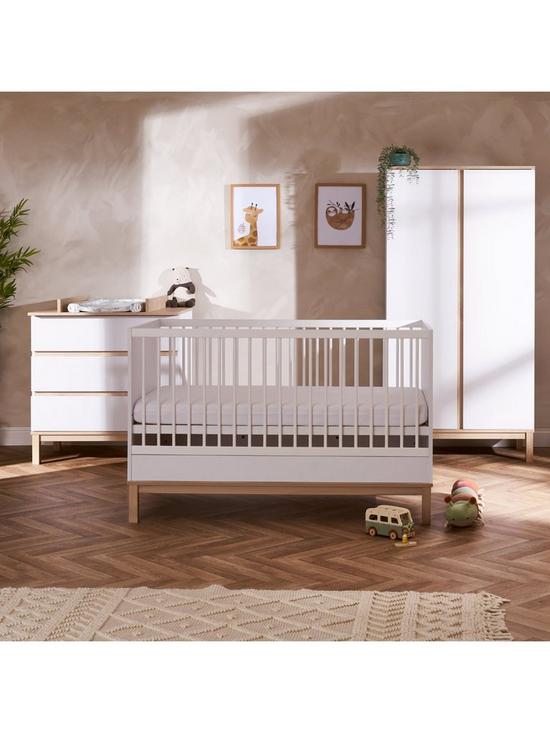 Nursery Obaby Astrid 3 Piece Furniture Set - White