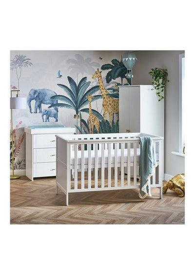 Nursery Bedroom Set Evie Standard 3 piece Baby  - Obaby White