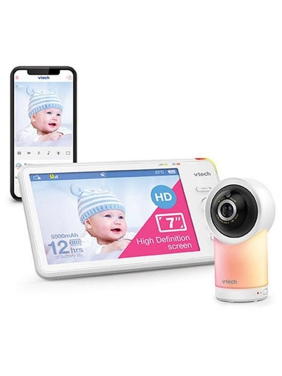 VTech RM7766HD 7" Smart Wi-Fi 1080p Pan and Tilt Baby Monitor