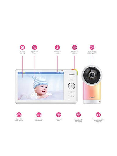 VTech RM7766HD 7" Smart Wi-Fi 1080p Pan and Tilt Baby Monitor