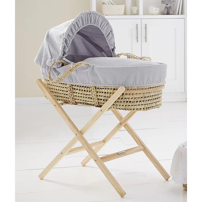 Cozy Breathable Waffle Palm Moses Baby Basket