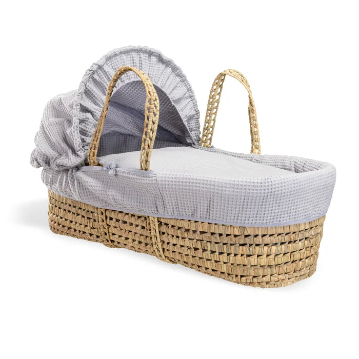 Cozy Breathable Waffle Palm Moses Baby Basket