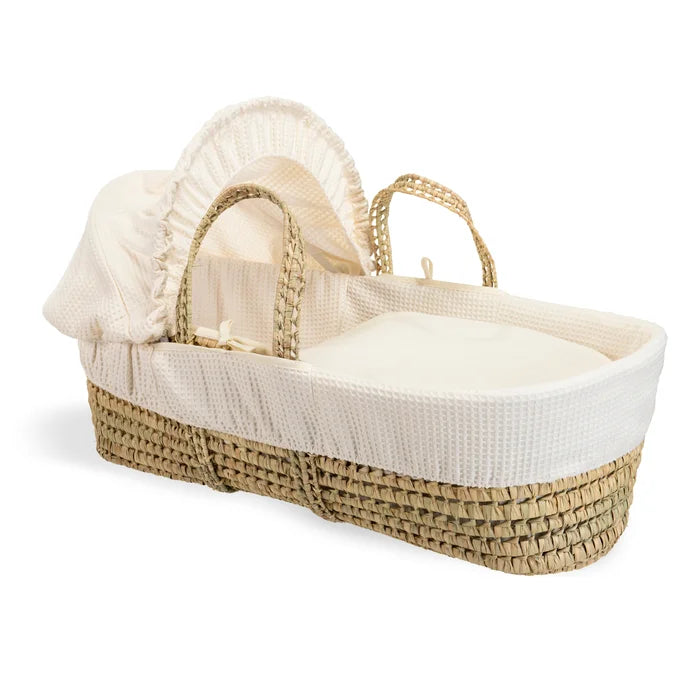 Cozy Breathable Waffle Palm Moses Baby Basket